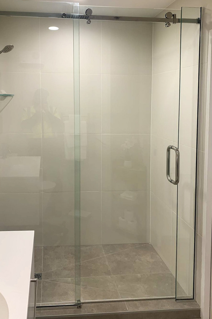 bathroom glass doors